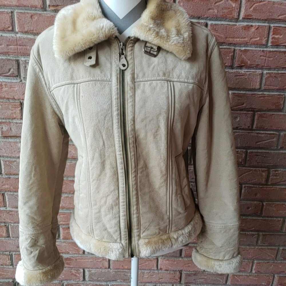 Marcia leather shell Jacket